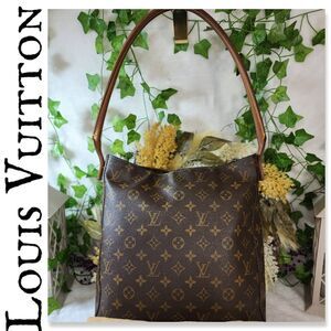 Authentic Louis Vuitton Monogram Looping Bag GM with Dust Bag